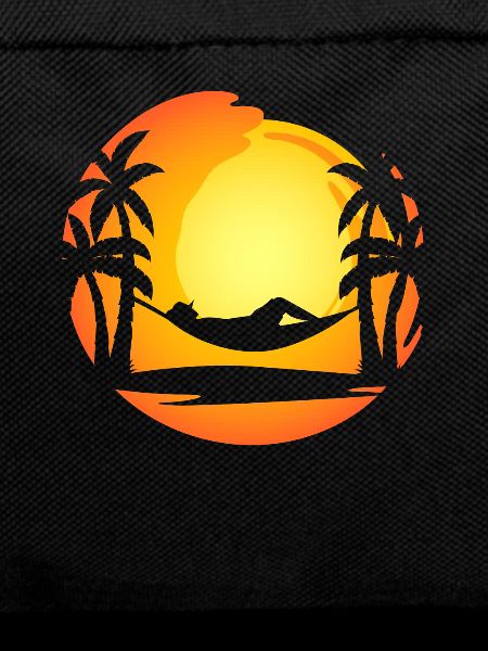 Hammock Sunset Palm Trees Island
