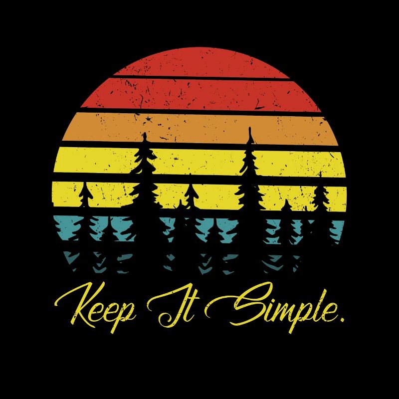 Camping Keep It Simple Tee Shirt