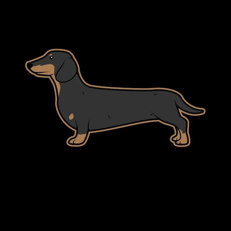 Dachshund badger silhouette