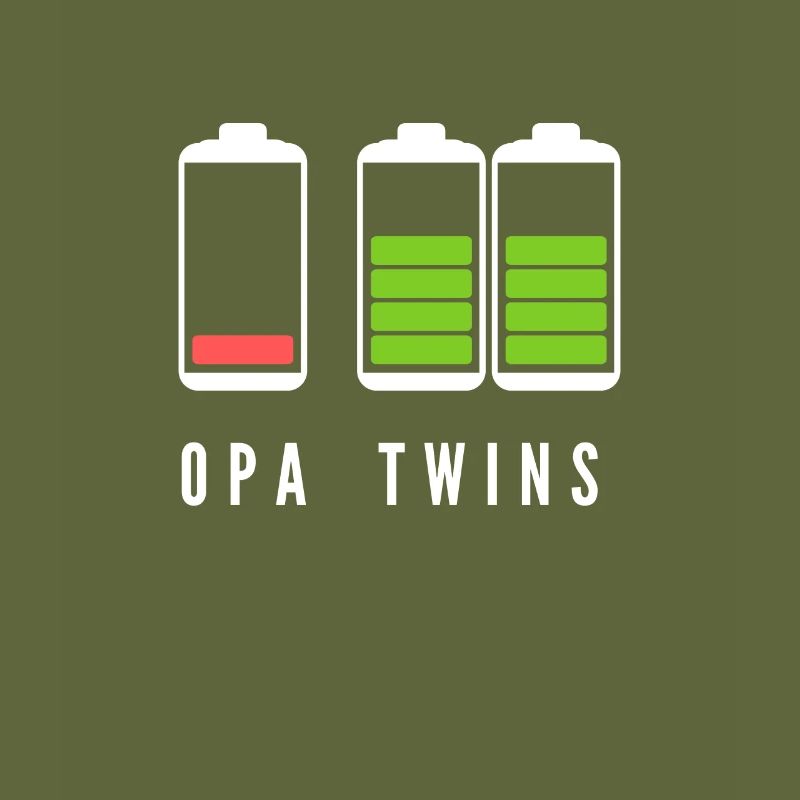 Opa Zwillinge Geschenkidee werdende Grossväter