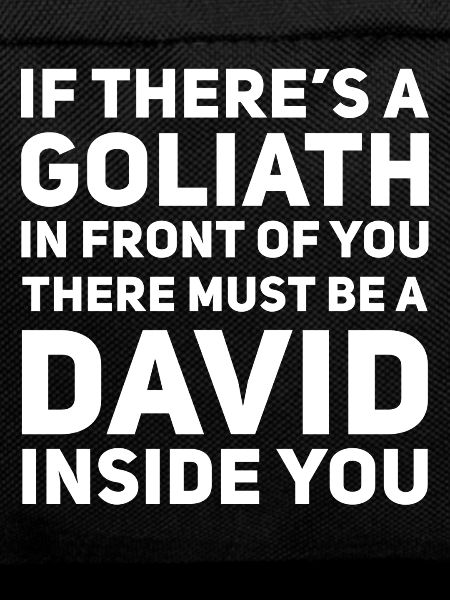David and Goliath Funny Motivation