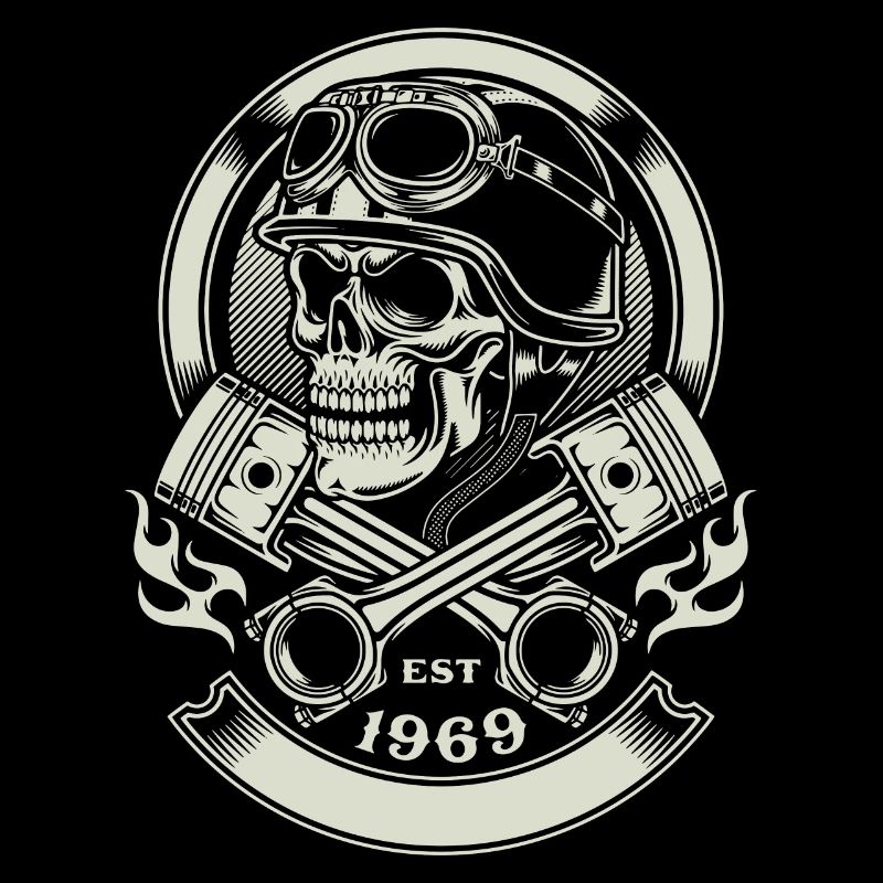 Skull biker - EST 1969