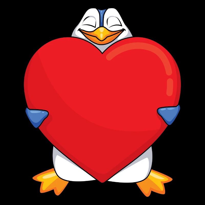 Pingouin au cœur GÉANT