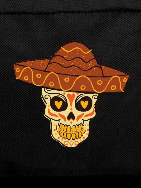 Skull with a sombrero