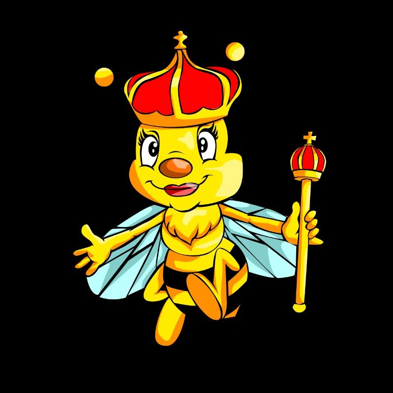 bee bee queen queen bee drawing design