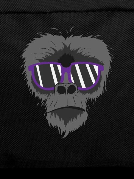 grim monkey with sunglasses
