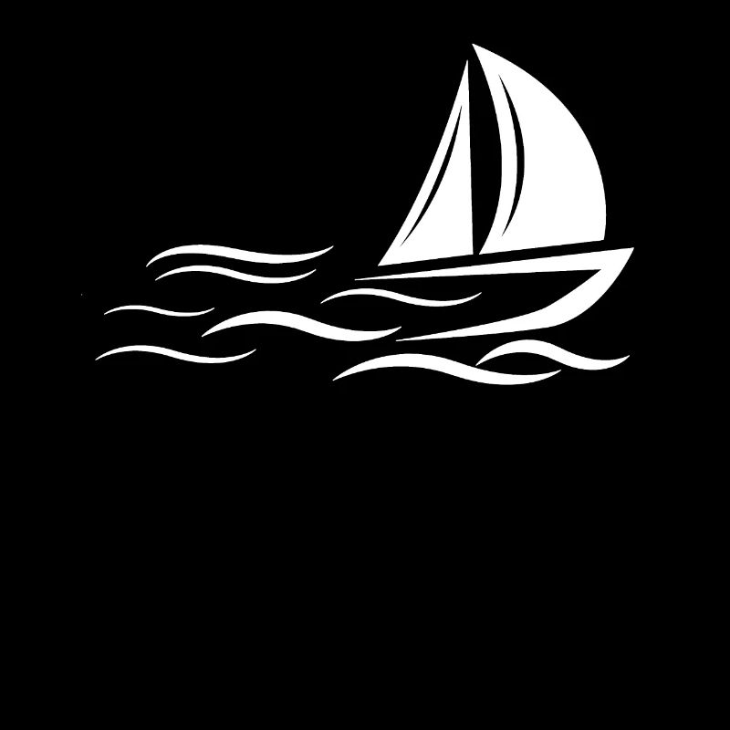 Weißes Segelboot