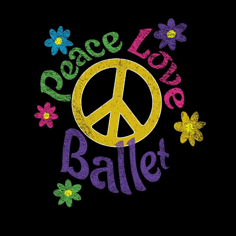 Peace Love Ballet Distressed