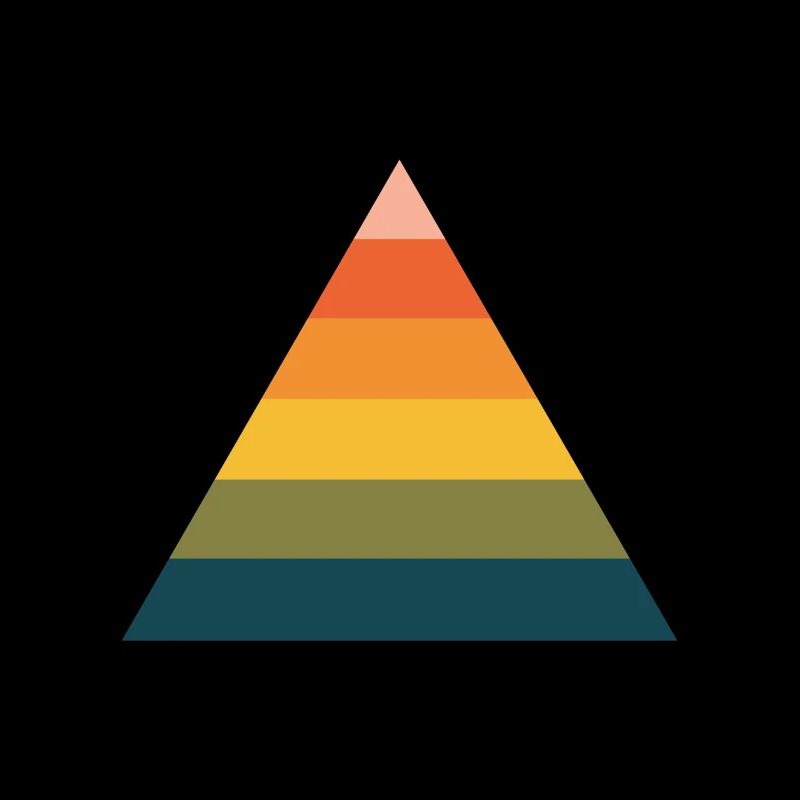 Rainbow pyramid