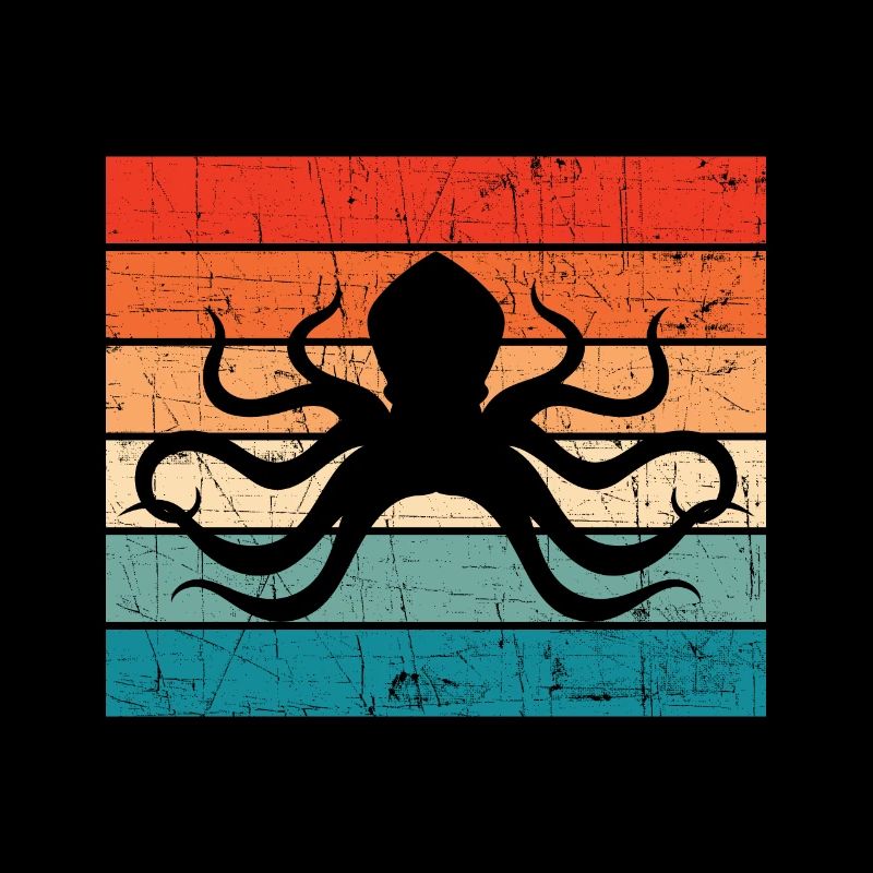Silhouette of octopus