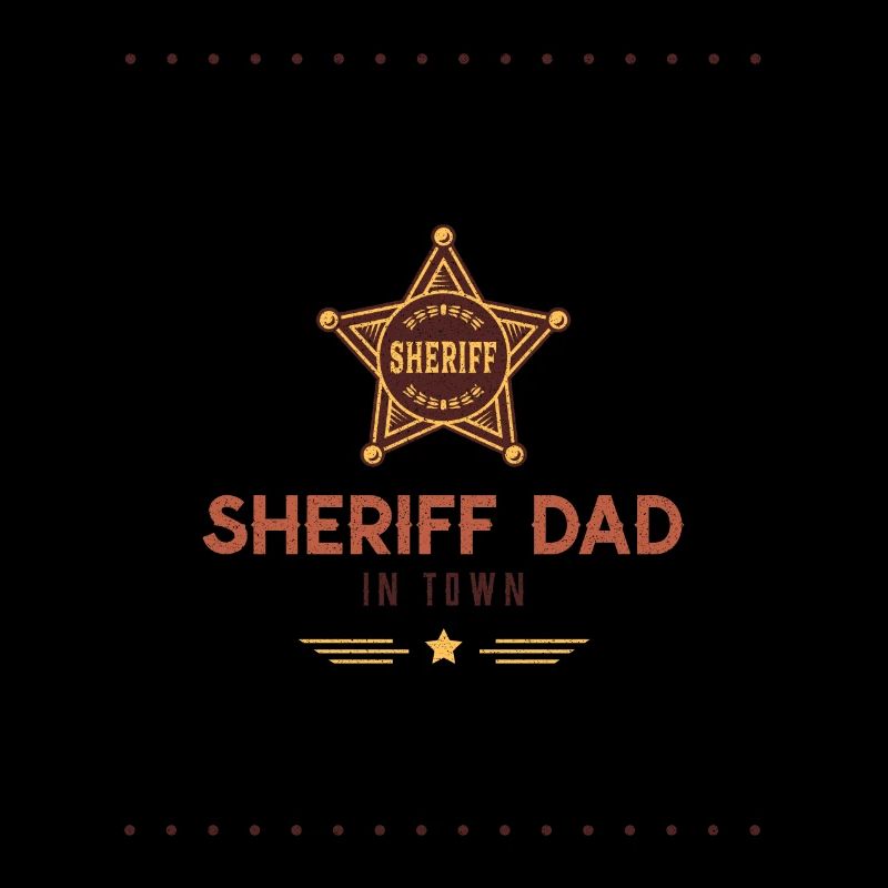 Sheriff Dad Vatertag Geschenk