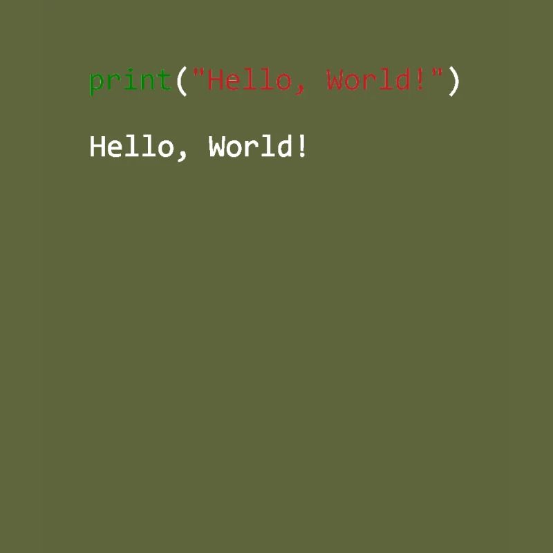 Hello World lustiges Geschenk Python Programmierer