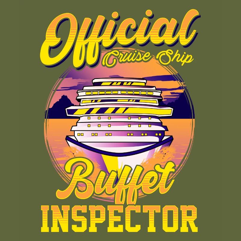 Funny Official Cruise Ship Buffet Inspector Pun