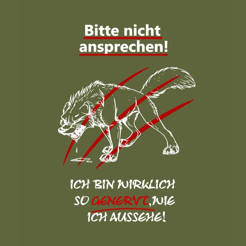 Bitte nicht ansprechen bin genervt