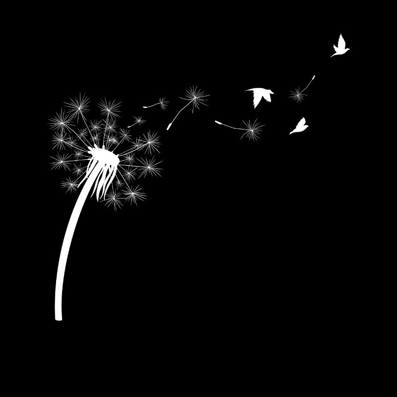 Dandelion flower nature dream bird fly