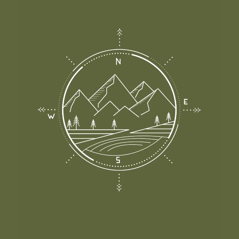 Berge Kompass
