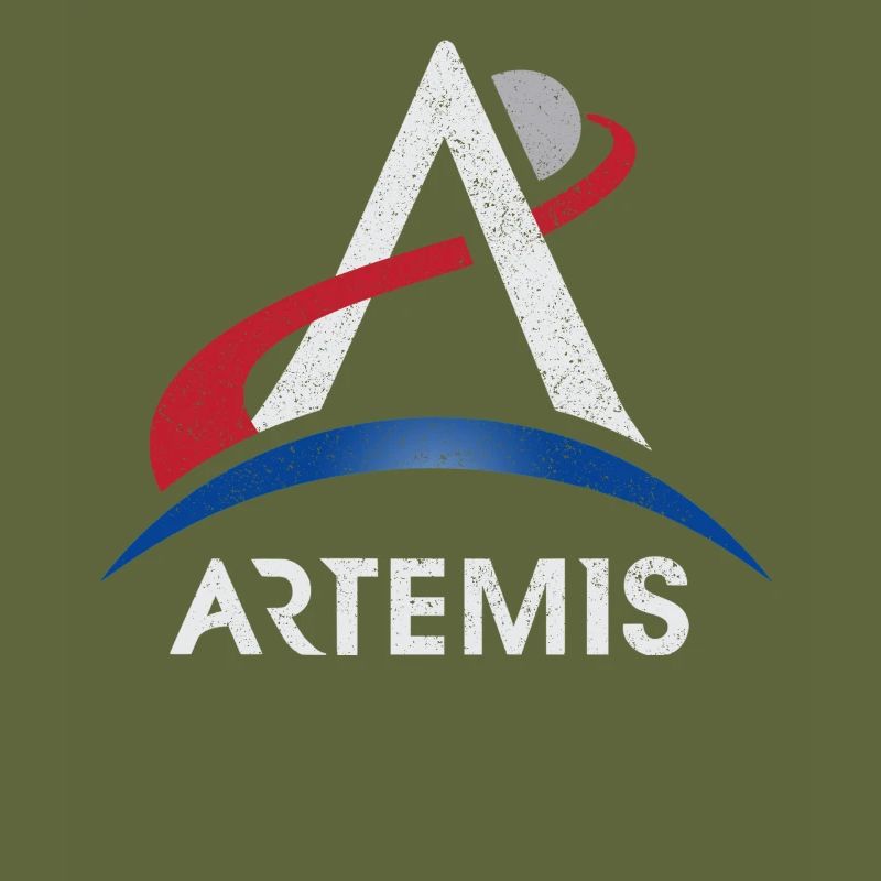 Artemis Program Logo Moon Mars Space Nasa Lunar Mi