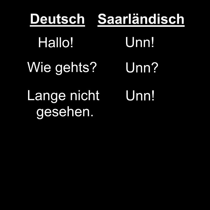 Saarland Saarländer witziger Spruch Geschenk