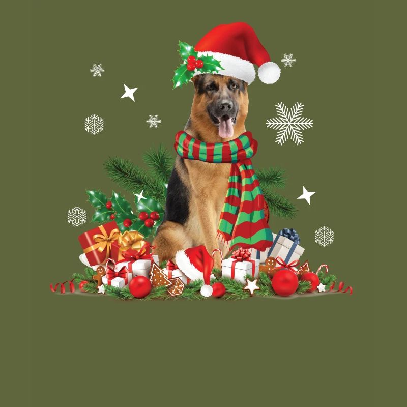 German Shepherd Christmas