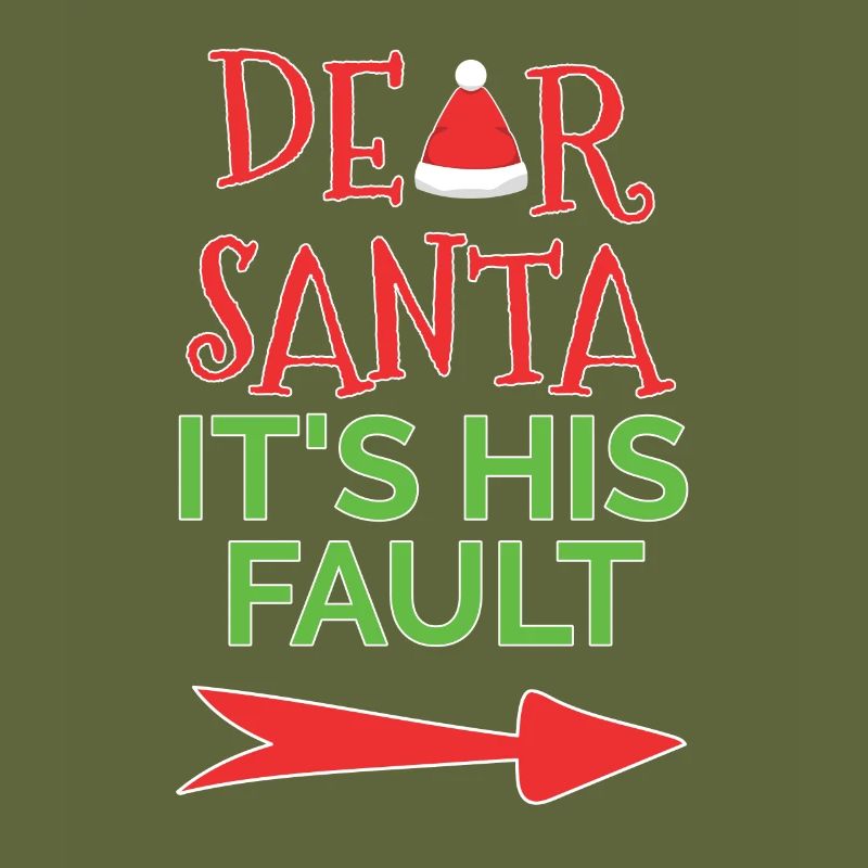 Cher Père Noël, c'est sa faute - avec une flèche