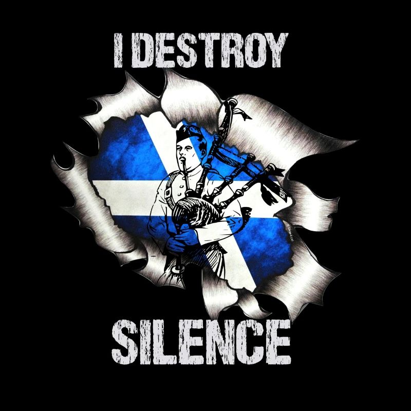Dudelsäcke I Destroy Silence Dudelsackspieler