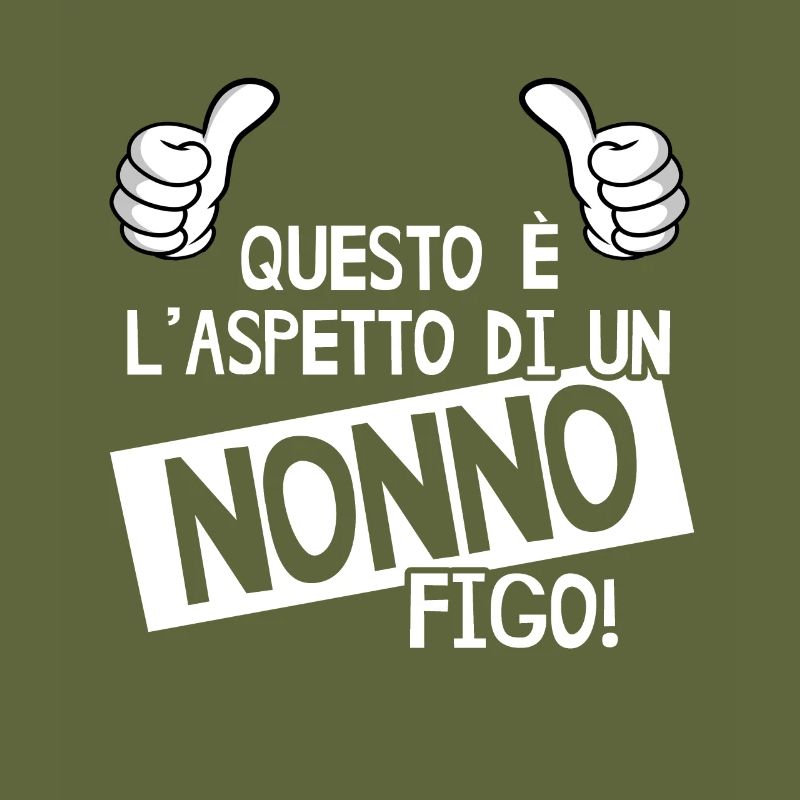Uomo Questo è l'aspetto di un nonno figo!