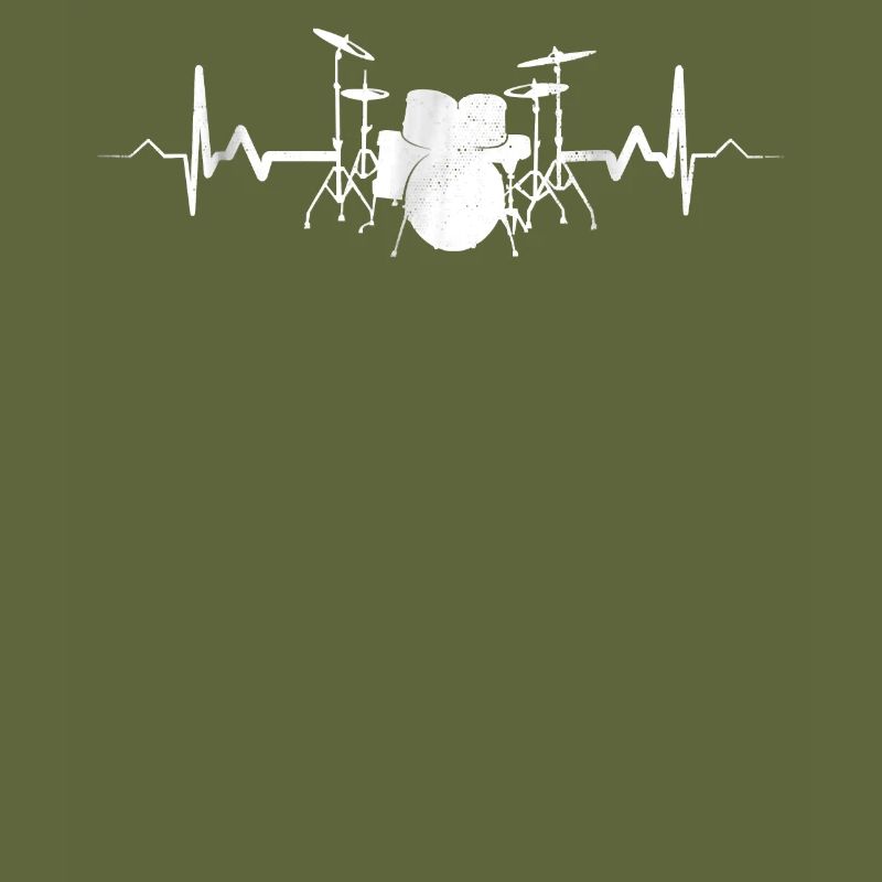Drummer Drumming Heartbeat Drums