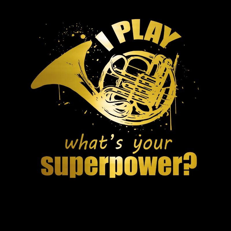 Conception de superpuissance de cor pour les joueurs de cor français