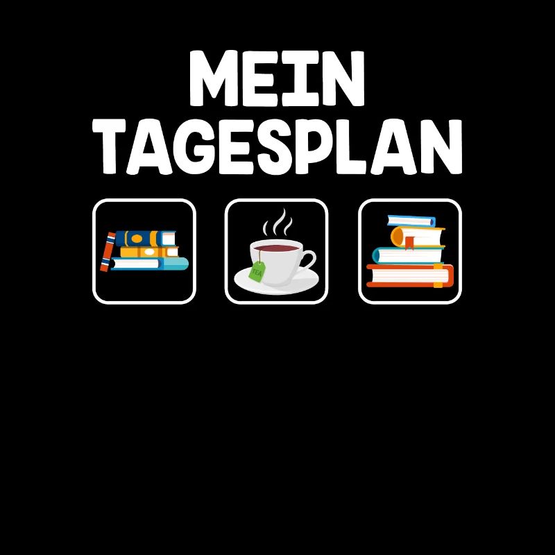 Bücher lesen Tee trinken