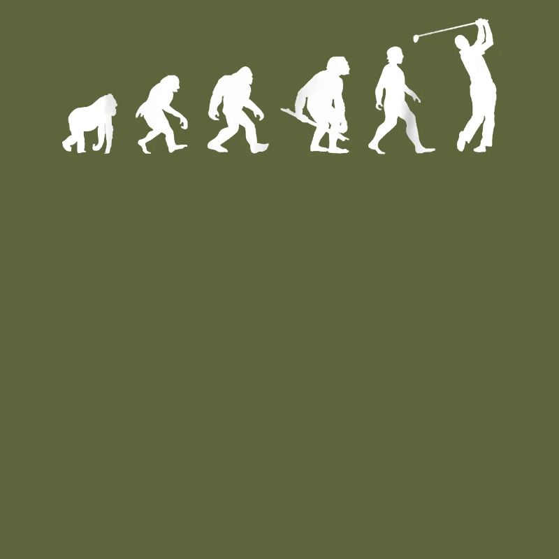 Golf Player Evolution Funny Golfer
