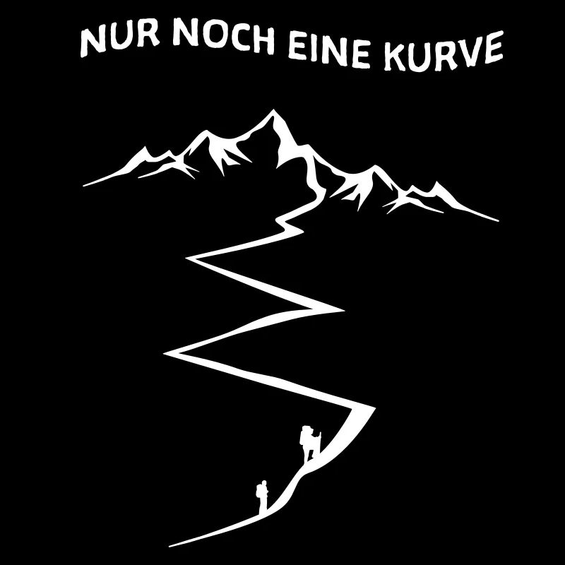 Nur noch eine Kurve - weiß