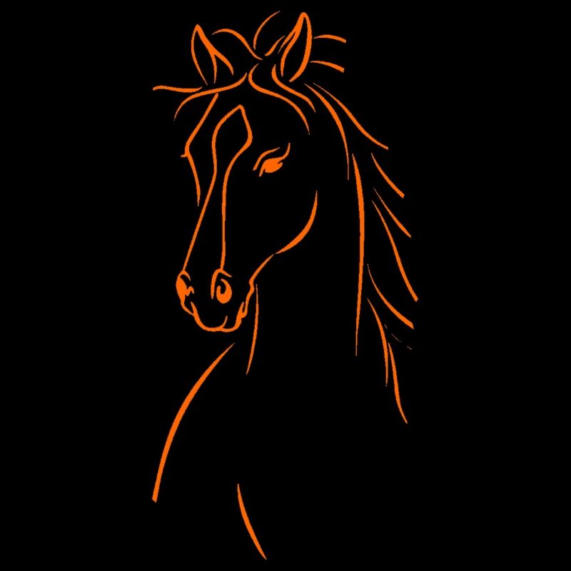 Silhouette de Cheval Élégant