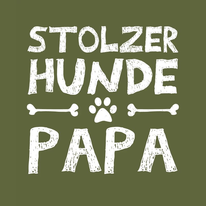 Stolzer hunde Papa