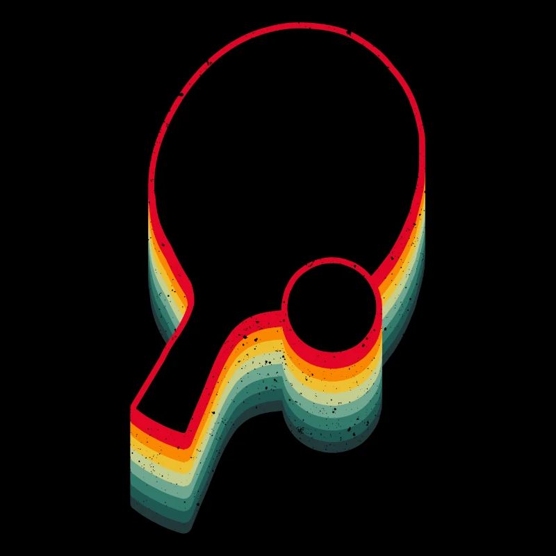 Retro Table Tennis Pingpong Paddle