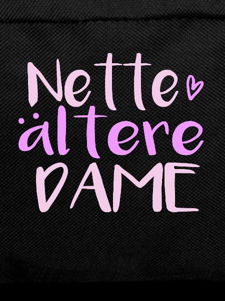 Nette ältere Dame