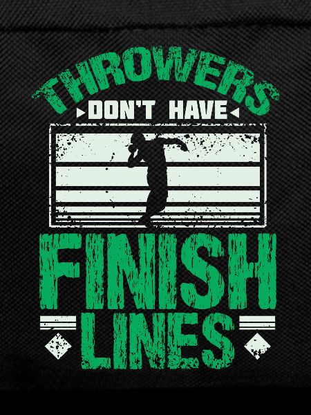 Shot put finish line