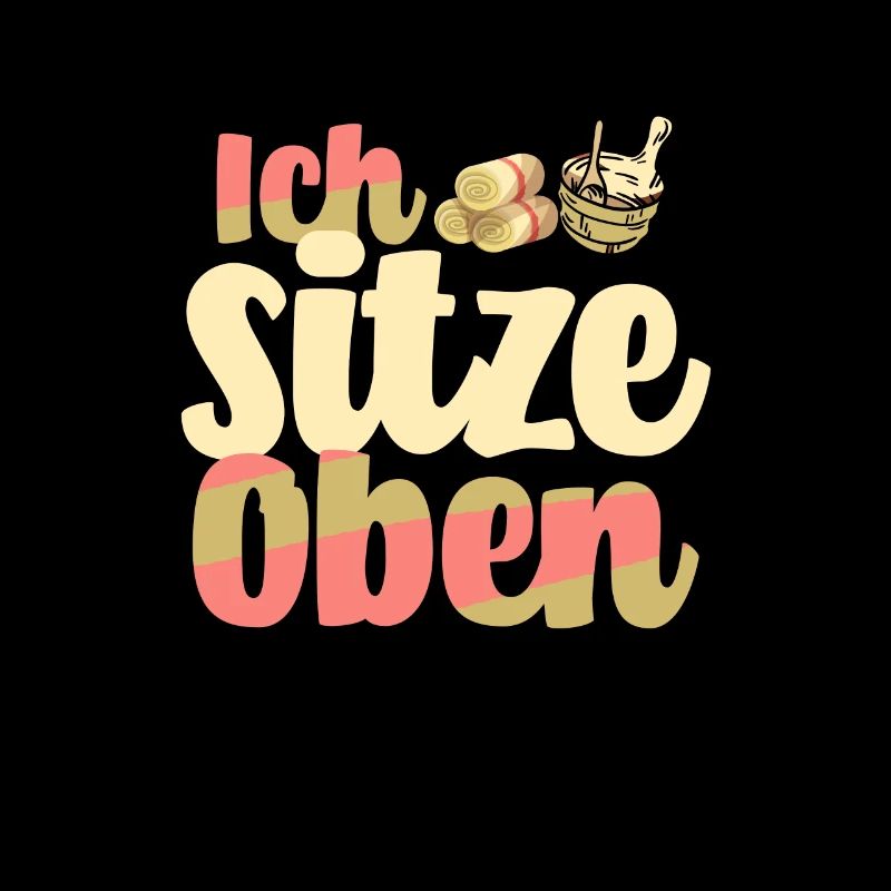Sauna ich sitze oben