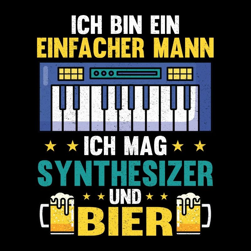 Synthesizer und Bier Keyboard Synth