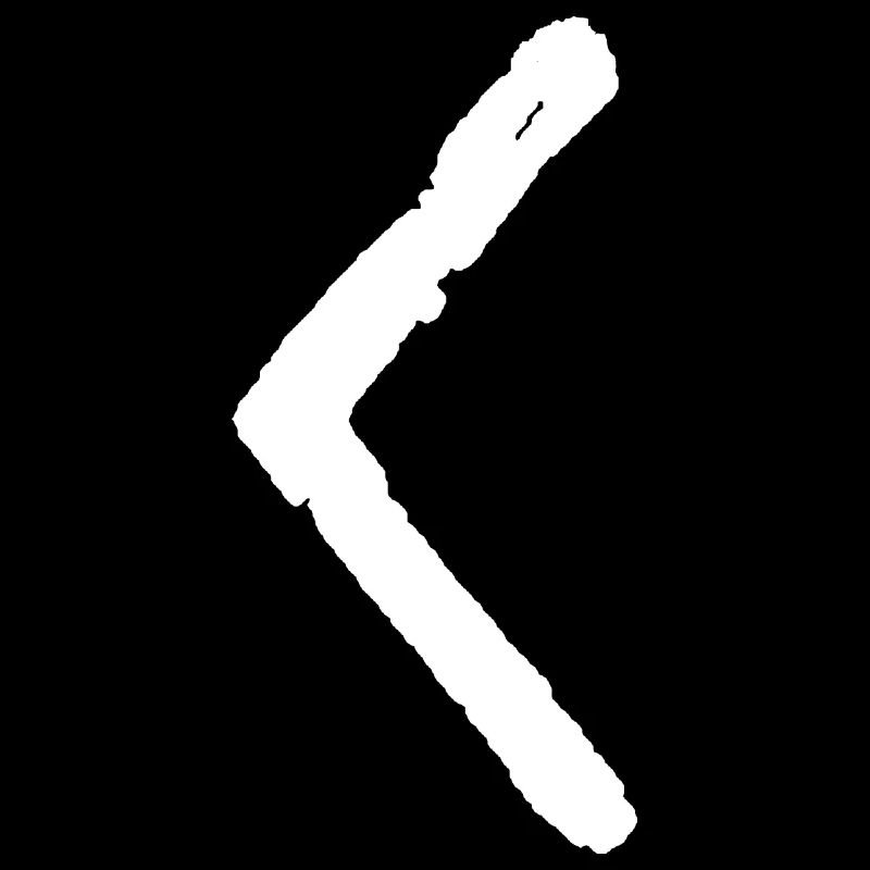 Elder Futhark Rune Kenaz - Buchstabe C & K