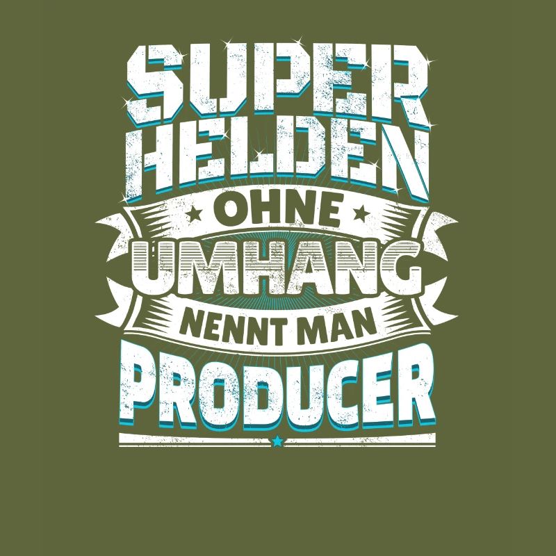 Superheld lustiger Spruch Held Producer Geschenk