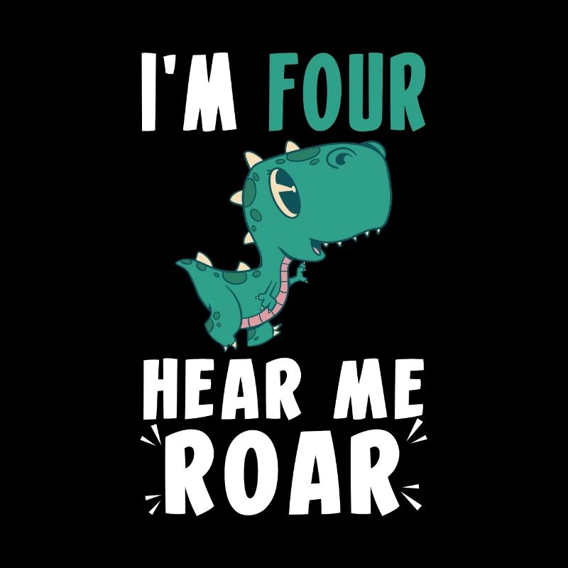 I Am Four Hear Me Roar 4. Geburtstag