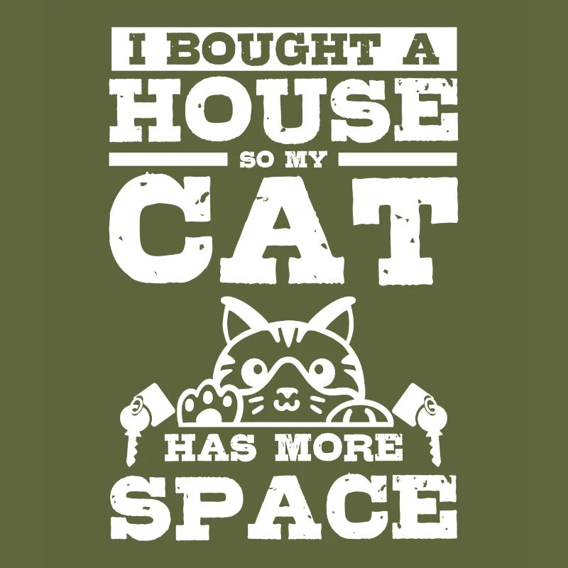I bought a hous so my cat has more space