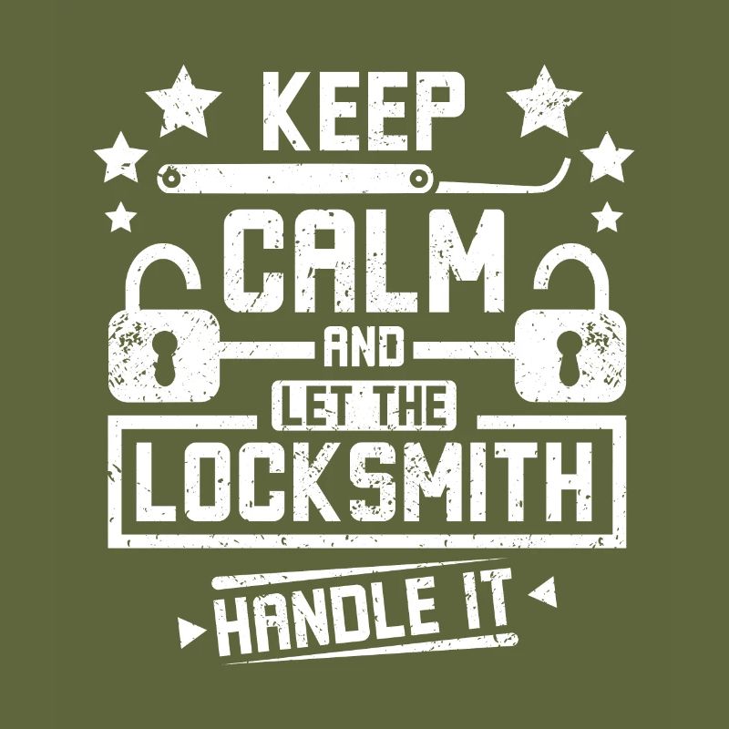 Keep calm and let the locksmith handle it