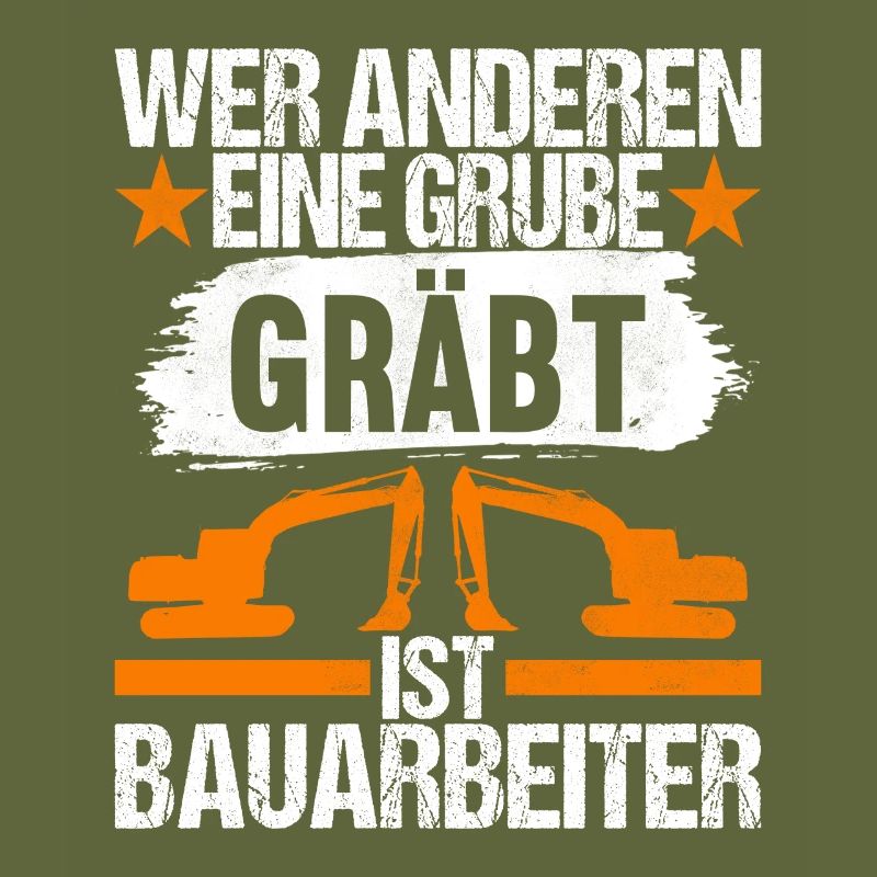 Baustelle Bagger Baggerfahrer