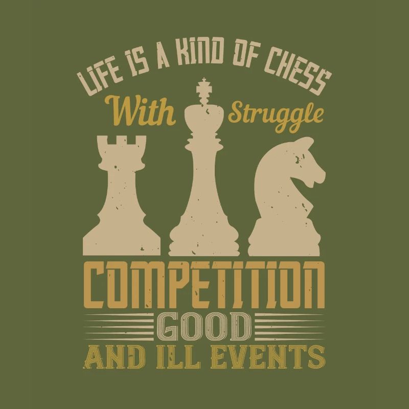 La vie est une sorte d’échecs, avec la lutte,