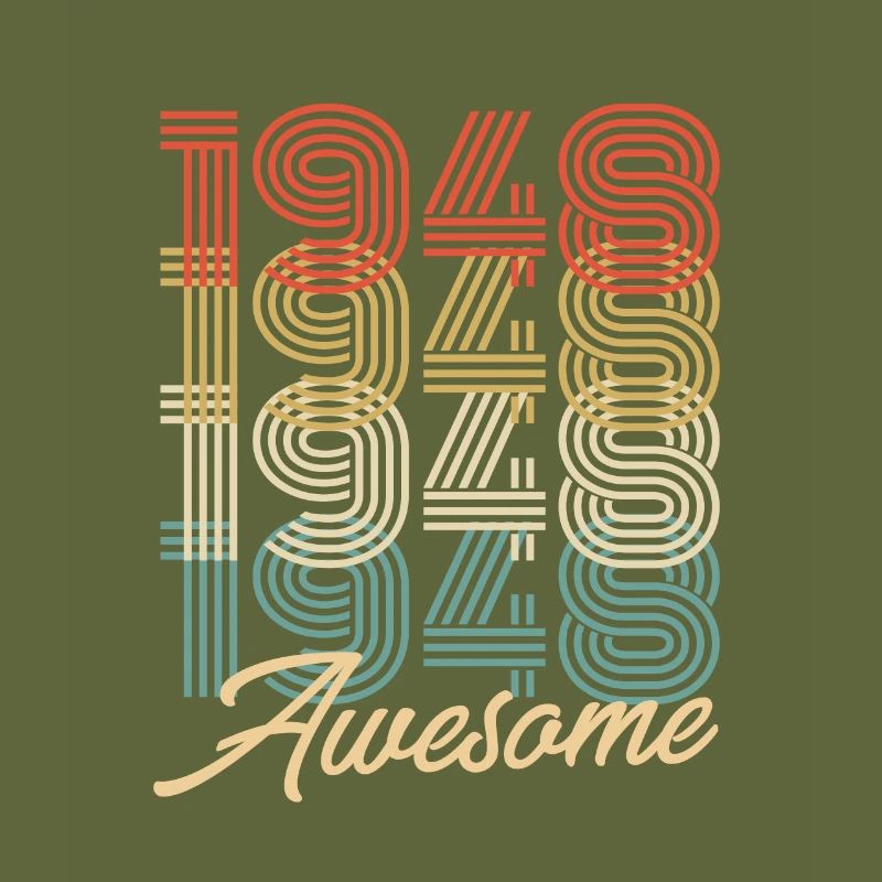 Funny Birthday Awesome 1948