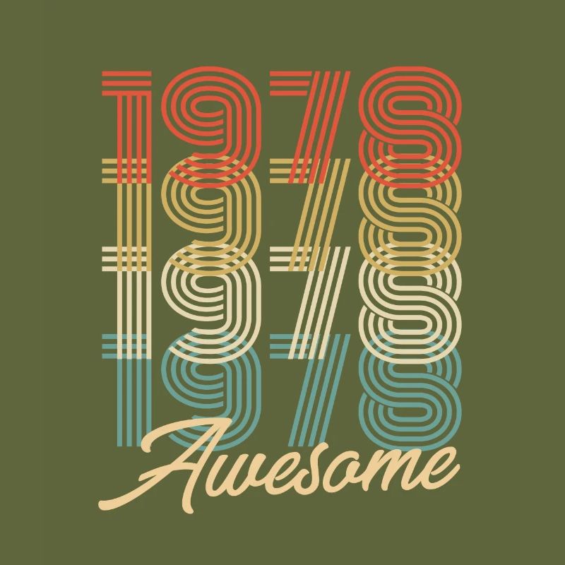 Funny Birthday Awesome 1978