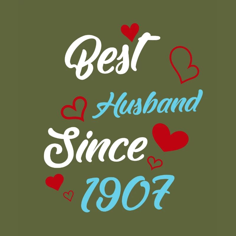 Bester Ehemann seit 1907 Hochzeit