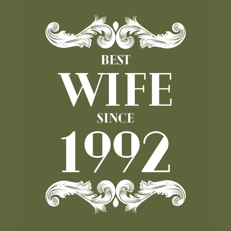 Beste Ehefrau seit 1992 Hochzeit