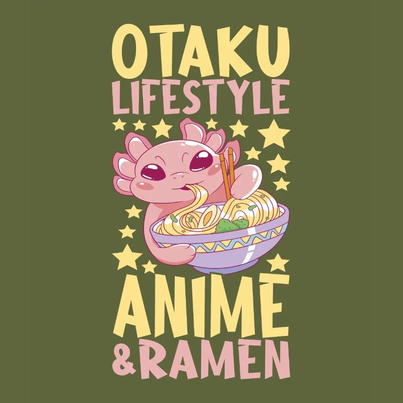 Anime Ramen Axolotl